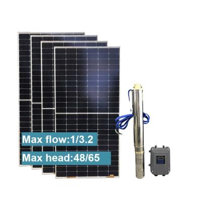 China SUNFUTURE 600W Home Solar Submersible Solar Irrigation Systems Water Gasoline Price List for sale