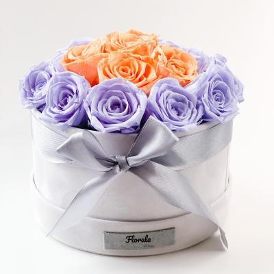 China Preserved Roses Valentine's Day Gift Lasting Rose 4-5cm 8pcs/box Preserved Fresh Roses for sale