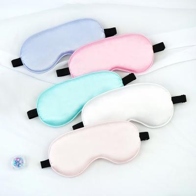 China Anti-puffiness Soft Eye Silk Sleep Mask With Adjustable Strap for sale