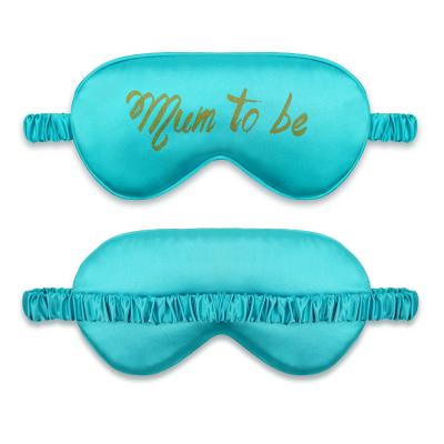 China Custom Wholesale Anti-Puffiness Satin Sleep Eye Mask Silk Sleep Eye Mask With Screen Printing Eye Mask For Sleeping for sale