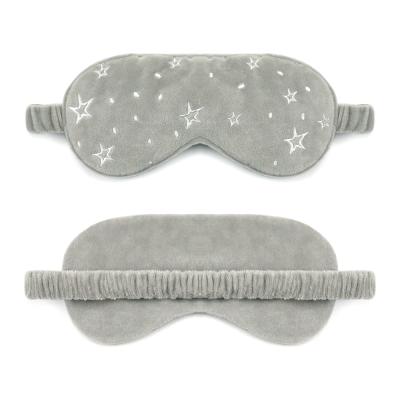 China Custom Wholesale Anti-Puffiness Velvet Eye Mask Sleep Eye Mask With Embroidered Sleep Eye Mask Manufacturer for sale