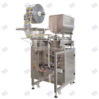 China AUTO Gas Kitchen Mixer Plunger Filling Olive Oil Ginger Garlic Sauce Paste Packing Machine for sale