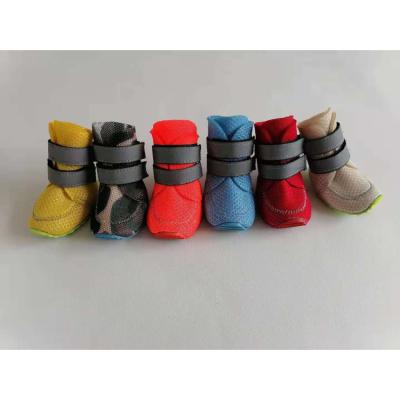 China Newest Durable Anti-slip 4pcs Pets Sport Boots Dog Casual Shoes for sale