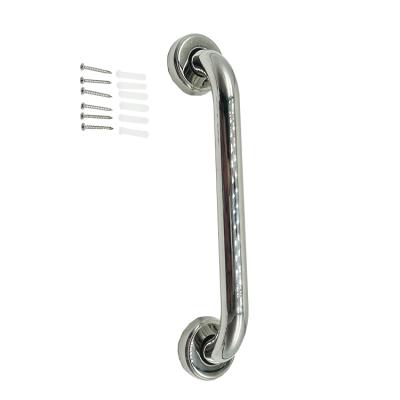 China 400 mm 201 modern stainless steel bathroom toilet pool safety railing with iron base for sale