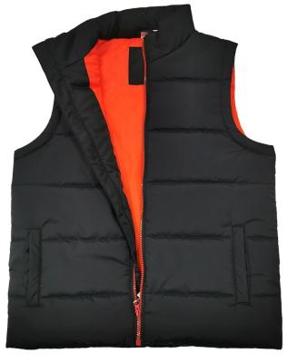 China Casual Outdoor Anti-Wrinkle Stand Collar Sleeveless Winter Vest Jacket OEM for sale