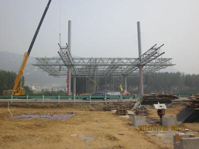 China Prefabricate Steel Pipe Truss , Structural Steel Pipes for sale