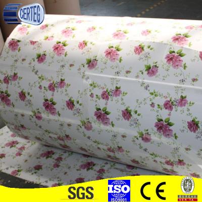 China flower design/PPGI prepainted galvanized steel coil/ color coated steel sheet in coil for sale