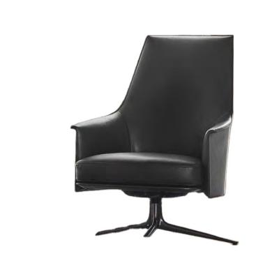 China Modern in High Selling Living Room Computer Office Swivel Saddle Leather Chair Metal Base Back Meeting Chair for sale