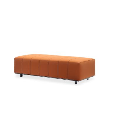 China Sofa Bed Tufted Leather Upholstered Bench Ottoman Living Room Furniture Sofa Bench Luxury Minimalist Bedroom for sale