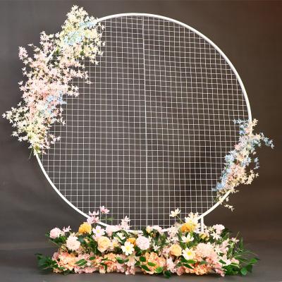 China Step ornaments welcome area layout metal circle arch wedding outdoor stents flower stand garden arch garden arch for sale