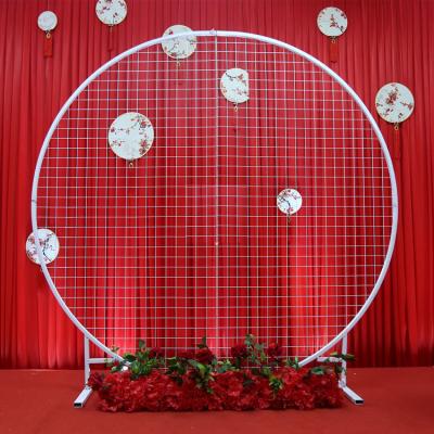 China Modern simplicity wedding arch support round circle backdrop for wedding decoration for sale