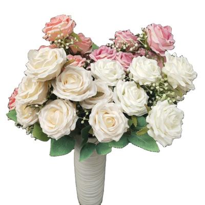 China Events decoration home decoration ornaments 9 imperial concubine rose artificial flower bouquet photography props flower wedding decorative f for sale