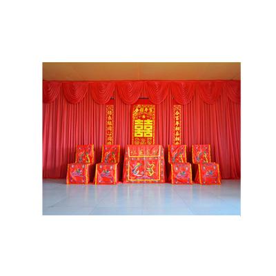 China Banquet Wedding Party Event Decoration Good Price Simple Fashion Wedding Background Gauze Background Gauze for sale