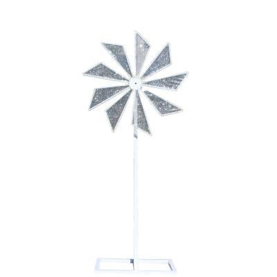 China Small New Electric Rotating Props Wedding Props Wheel Windmill Road Lead Iron Wedding Stage European Wedding Props New Rotating Layout for sale