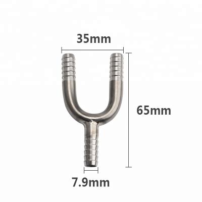 China Barb Fitting Stocked U-Shaped Barb Fitting Hose Splicer Stainless Steel U-Bend Pipe Equal Shape Pipe Type for sale