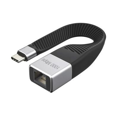 China Mobile Phone FPC Flat Cable USB Type-C to LAN 10/100/1000 Mbps 15 cm Gigabit for sale