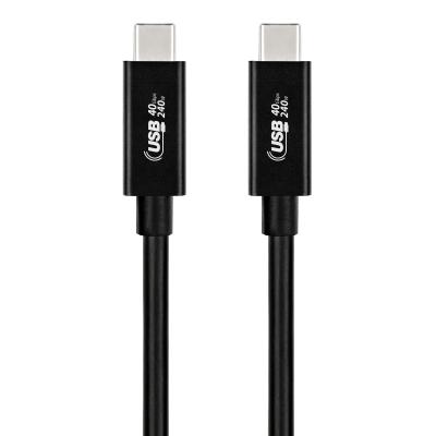 China Laptop USB4 Cable 1m Type C USB4 Cable Thunderbolt 4 Cable 100W Charging 40Gbps Data Transfer For Laptop for sale