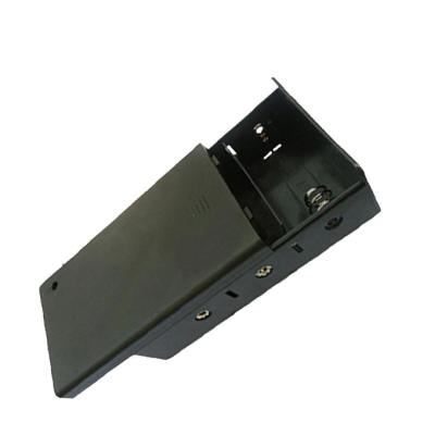 China DIY Safe High Strength ABS 3*C Battery Holder Order - Proof Black Box With Cover for sale