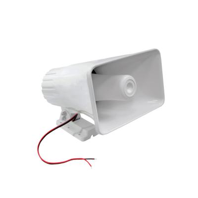 China Electronic Siren Security Alarm Siren Indoor/Outdoor DC 12V TES-201 150dB Horn for sale