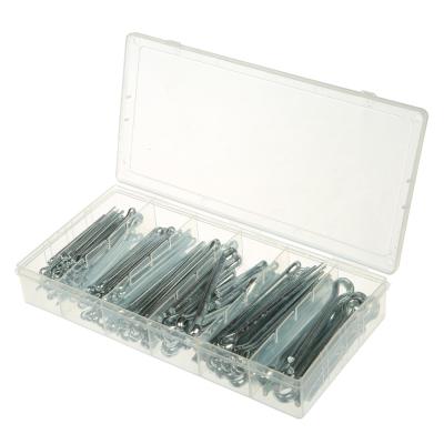 China TC-3043 144 Auto Parts PC Tool Stainless Steel Hinge Pin Hinge Assortment Cotter Pin Assortment Kit Box for sale