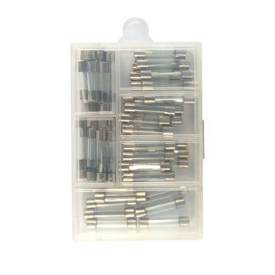 China LOW VOLTAGE 48Pc 20A Glass Tube Fuse Link Glass Tube Fuse Fast Acting for sale