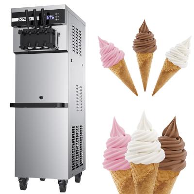 China China 3 Flavor Automatic Table Production Soft Serve Ice Cream Maker Soft Serve Ice Cream Machine for sale