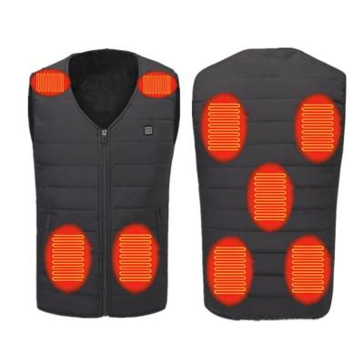 China Quick Vest Winter Outdoor Hunting Men's Breathable Heated Vest Heated Sleeveless Jackets Plus Size S-6XL Heating Vest Double Control for sale