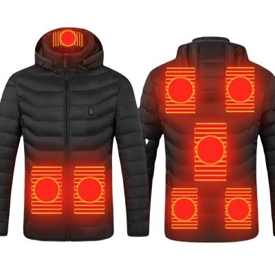 China China factory wholesale unisex breathable battery heated jacket for men powered by rechargeable battery for sale