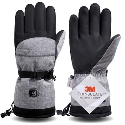 China Motorcycle Gloves Electric Battery Operated Heated Gloves 100% Waterproof Windproof Warm Winter Heated Gloves for sale