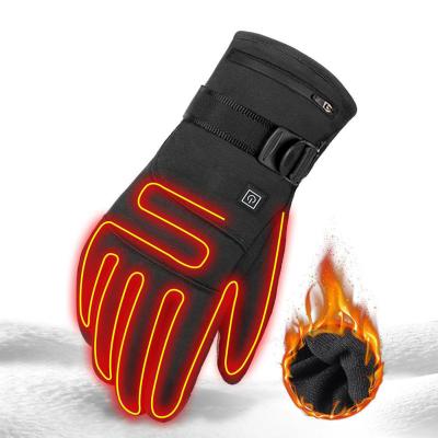 China Warm Enthusiast Gloves Winter Heated Glove Motorcycle Gloves Water Resistant Motorcycle Gloves Battery Operated Moto Riding Guantes Thermal Touch Screen for sale