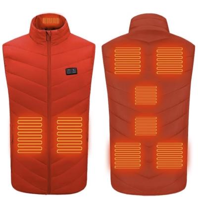 China Breathable Mens Rechargeable Battery Heated Quilted Thermal Vest Cotton Padded Vest For Hiking for sale