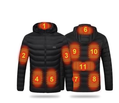 China Breathable 11 Places Heated Warmte Warmte Jackets Winter Clothing USB Jacket Unisex Thermal Heating Vest for sale