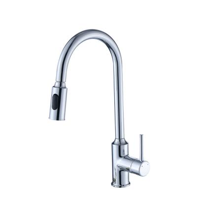 China Contemporary Electric Faucets Deck Mounted Pull Out Stainless Steel Kitchen Faucet for sale