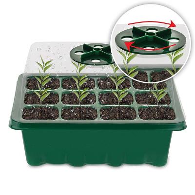 China Hot Sales Plastic Gardening Nursery Tray With Warm Moisture Function Plug Seedlings for sale