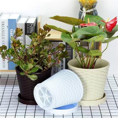 China No New Style Indoor Concise Plastic Round Flower Pots for sale