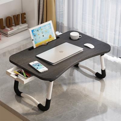 China New Collapsible Foldable Table With Drawer For Laptop Desk / Bed Computer for sale