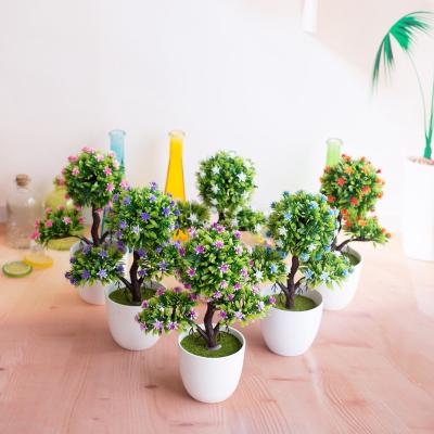 China Plum Tree Simulation Potted Artificial Decorative Indoor Decorative for sale