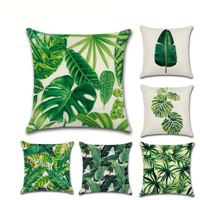 China New Style Tropical Cushion Cover Sofa Home Decorative Pillow Case 45x45cm 45x45cm for sale