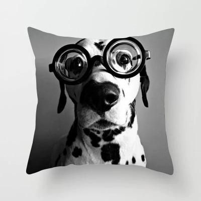 China White and Black Design Cushion Cover Sofa Home Decorative Pillow Case 45x45cm 45x45cm for sale