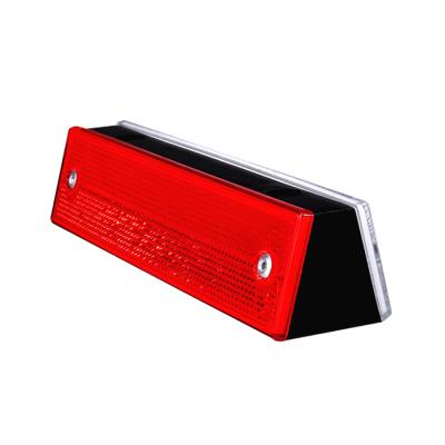 China Custom Untearable Rectangle Reflective Yellow Guardrail Road Side Reflector for sale