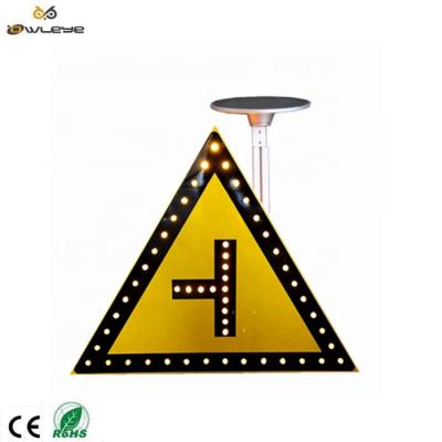 Κίνα 2021 solar high quality aluminum supplier warning triangle flashing traffic light post for road προς πώληση