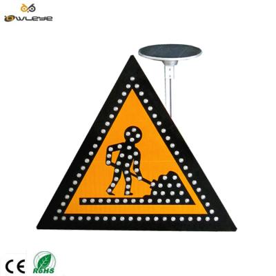 China 12 Years Factory Aluminum Triangle Aluminum Warning Solar Road Sign Te koop