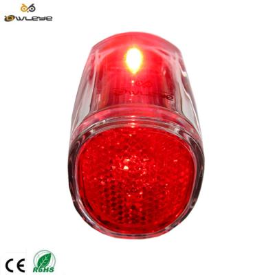 China Warning Equipments Solar Bicycle Flashing Back Light With LED And Reflector Hot Sale In Europe Market for sale