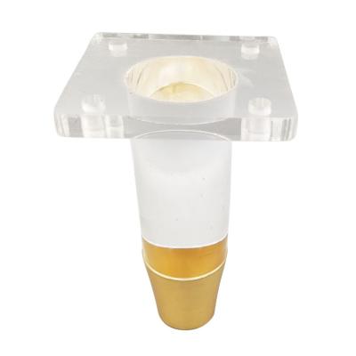 China Modern Sofa Leg Clear Furniture Feet Acrylic Cabinet Leg Transparent Strong Plastic Stand for sale