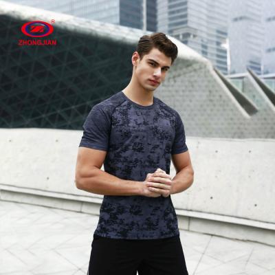 China 2020 New Design Anti-shrink Men's Fitness T-shirt Gym Sportswear Men's Quick Dry T-shirt for sale