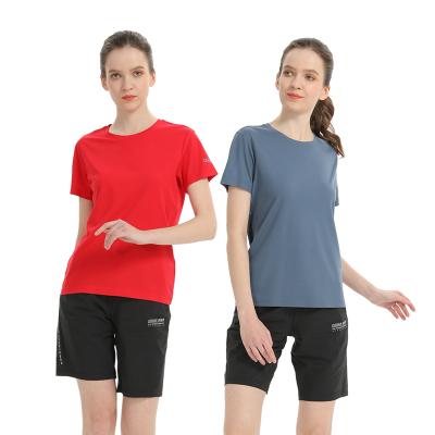 China Custom High Quality QUICK DRY Logo Women Cotton Breathable Tshirt Graphic Tee for sale