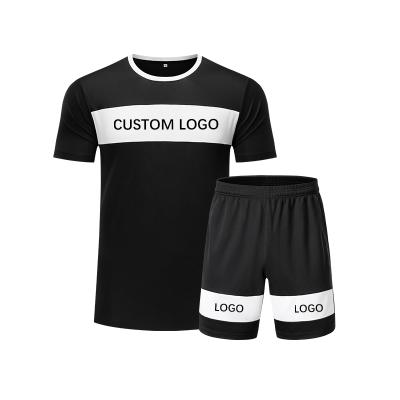 China Summer Breathable Custom Made Sports Mens Tracksuit Two Piece Beach Wear Shorts Tracksuit Men T-shirt Shorts Set for sale