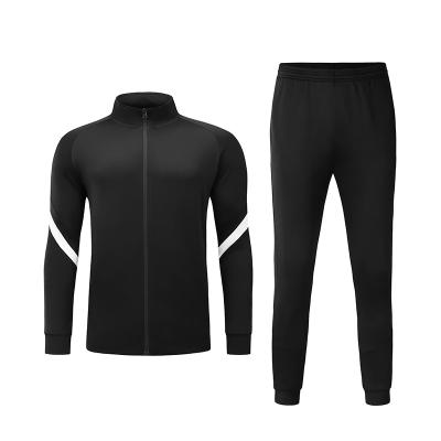 China Custom Stripe Plus Side Stripe Mens Autumn Running Jogger Tracksuit Men's Running Wear 2 Piece Sweatsuits for sale