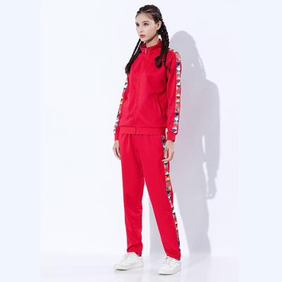 China Custom Made Premium Quality Embroidery Logo Women Sportswear Breathable Tracksuits Plus Size Two Piece Women Tracksuits for sale