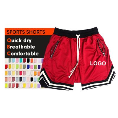 China Good Quality Breathable Man Basketball Shorts Men Custom Plain Mesh Embroidery Quick Dry Logo Fitted Lightweight Hip Hop Shorts for sale